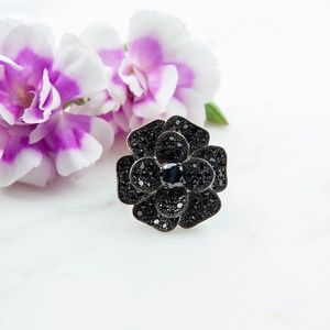 Cubic Zirconia Cocktail Ring | Flower